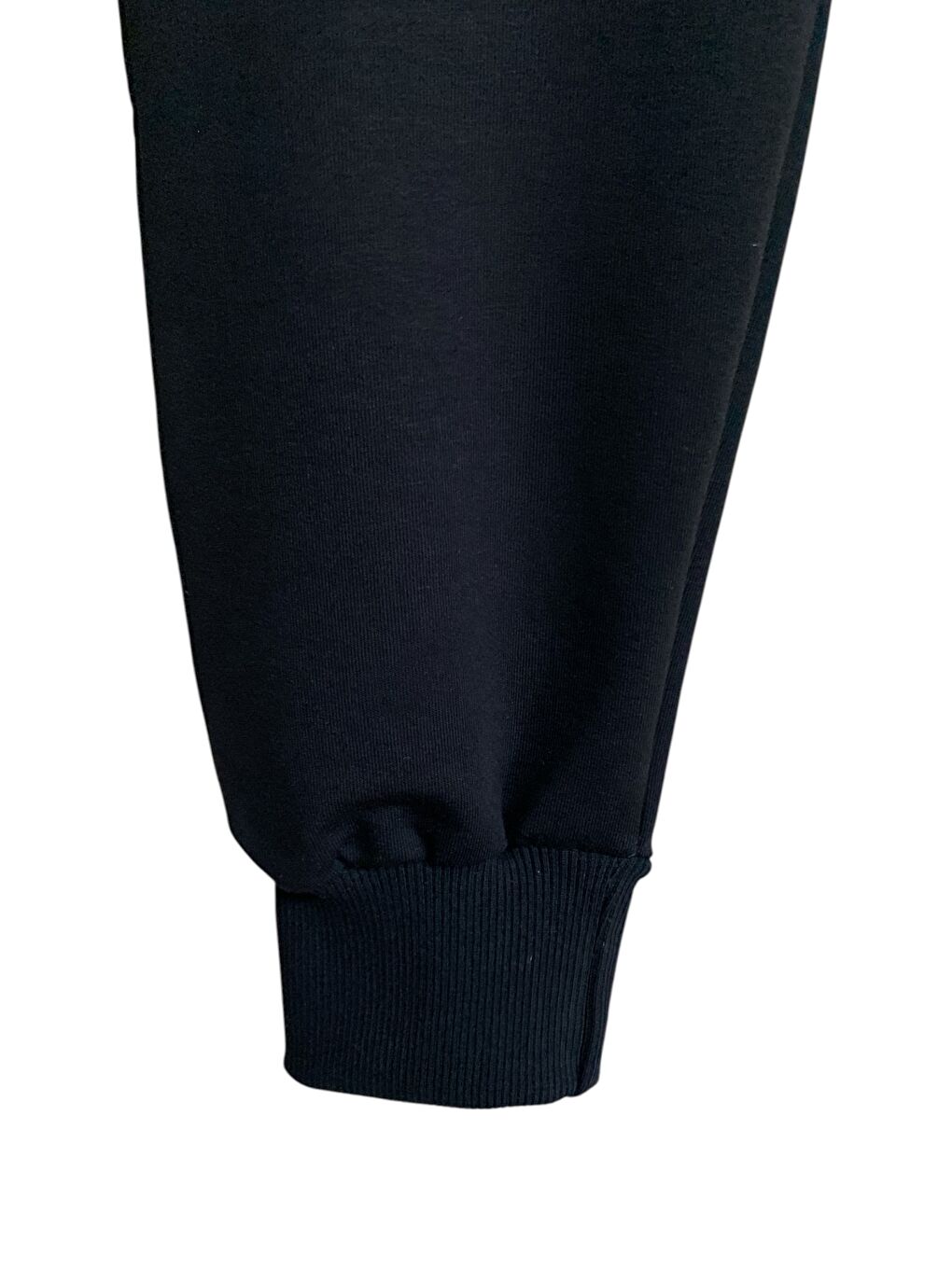 Siyah Erkek Çocuk Pamuklu Fermuarlı Cepli Manşetli Yüksek Kalite Eşofman Altı-3