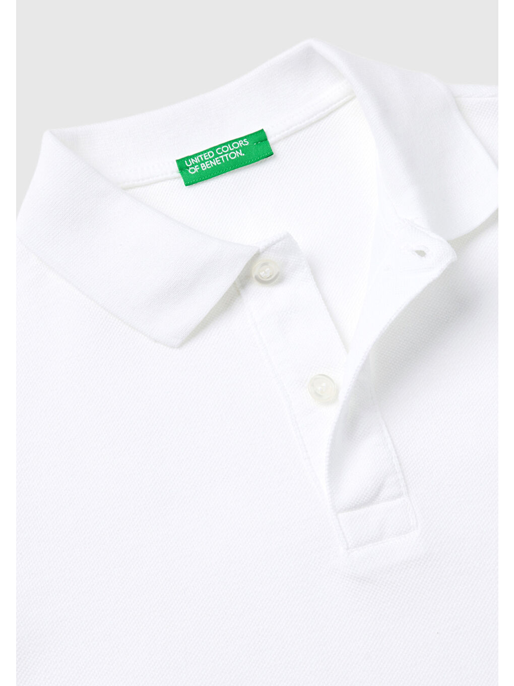 United Colors Of Benetton Beyaz Erkek Çocuk Beyaz Logolu Polo T-Shirt - 2