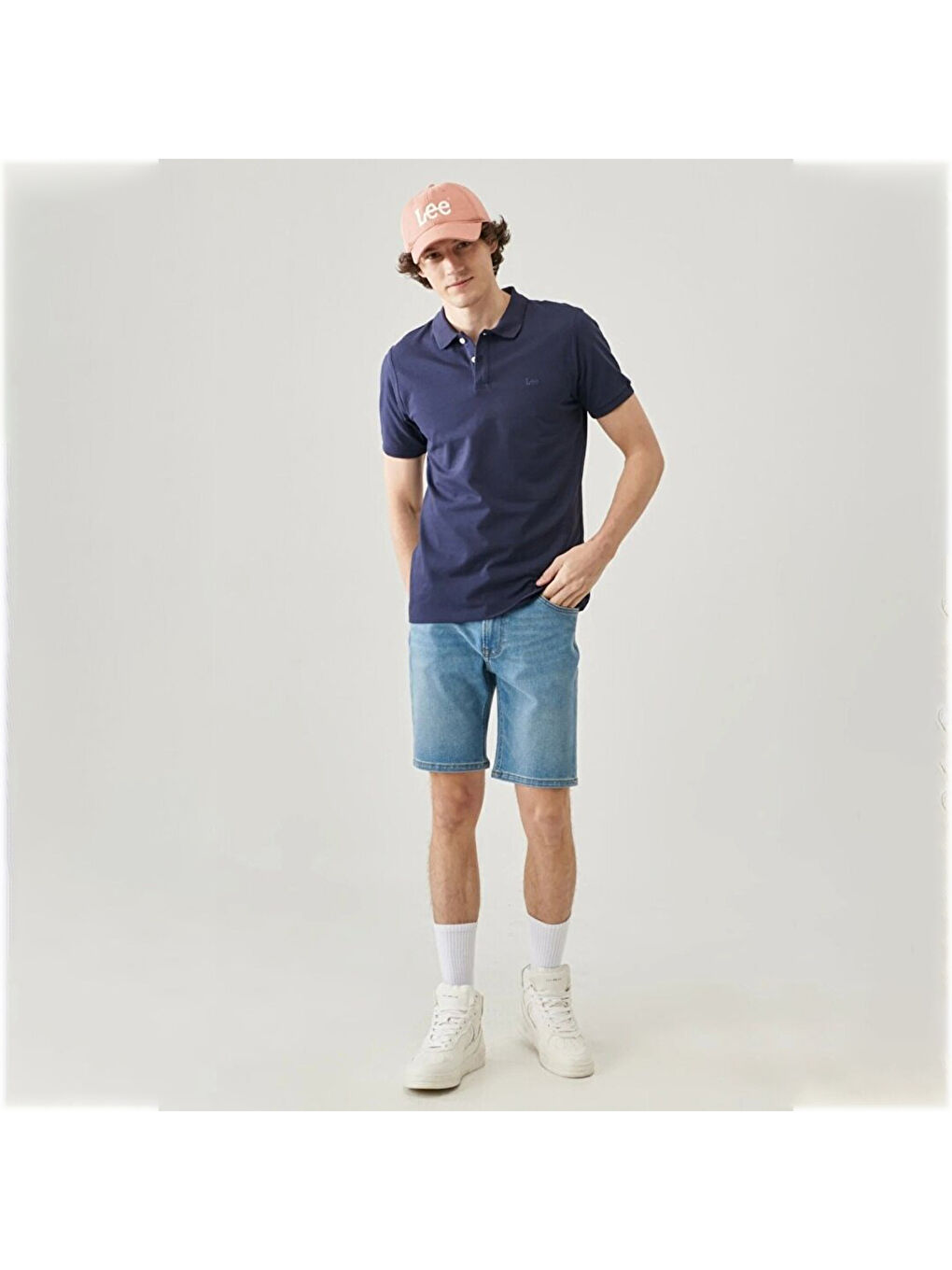 Erkek Lacivert Polo Yaka Tişört-1