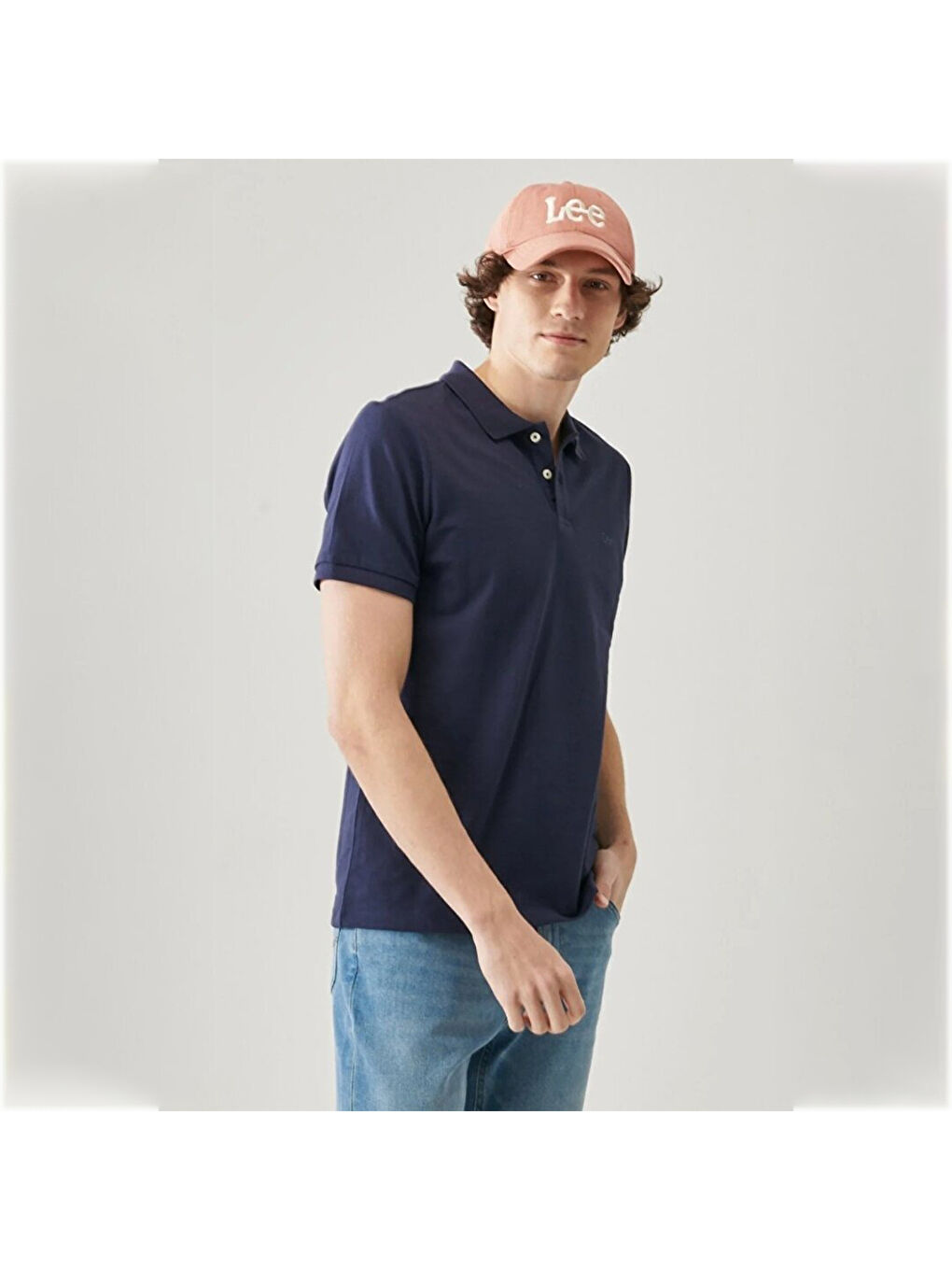 Erkek Lacivert Polo Yaka Tişört-2