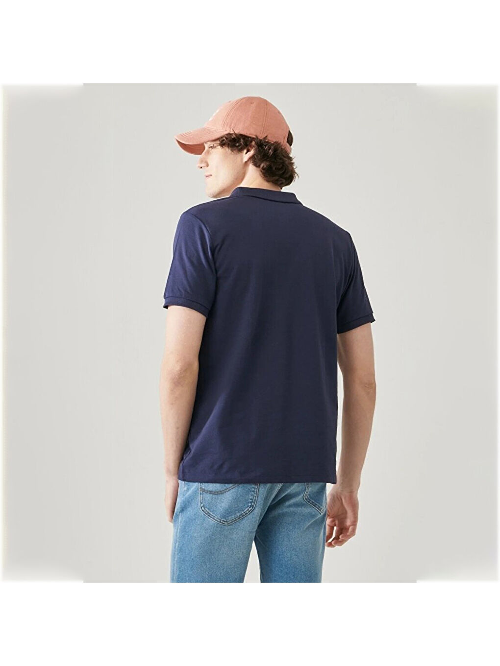 Erkek Lacivert Polo Yaka Tişört-3
