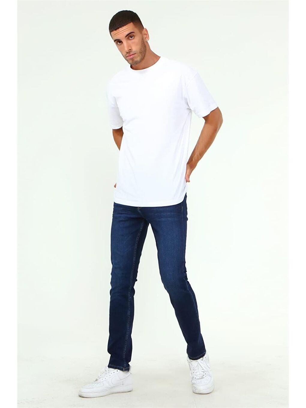 Explode Lacivert Erkek Likralı Skinny Fit Jeans Lacivert