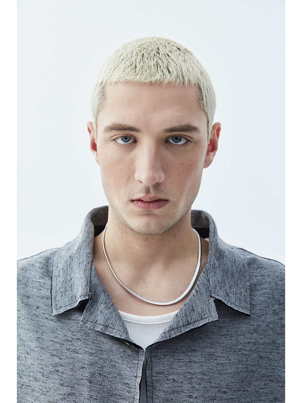 Oversize Keten Gömlek Siyah-7