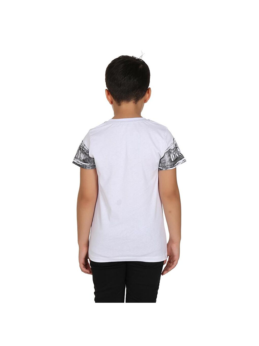 Toontoykids Beyaz Erkek Çocuk T-Shirt Black Baskılı - 2