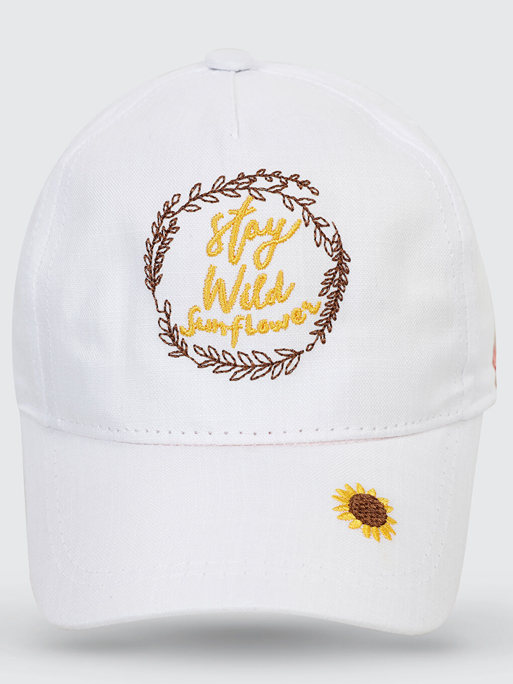 Kız Çocuk Şapka 4-8 Yaş Beyaz