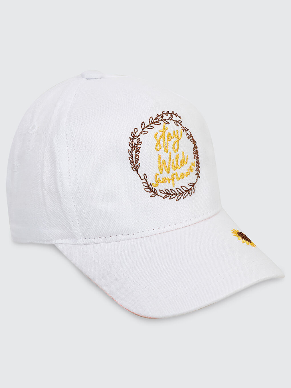 Kız Çocuk Şapka 4-8 Yaş Beyaz-1