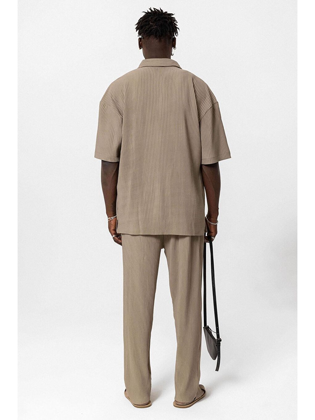 Bej Basic Oversize Ottoman Takım Vizon-2