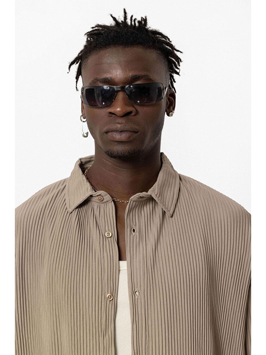 Bej Basic Oversize Ottoman Takım Vizon-4