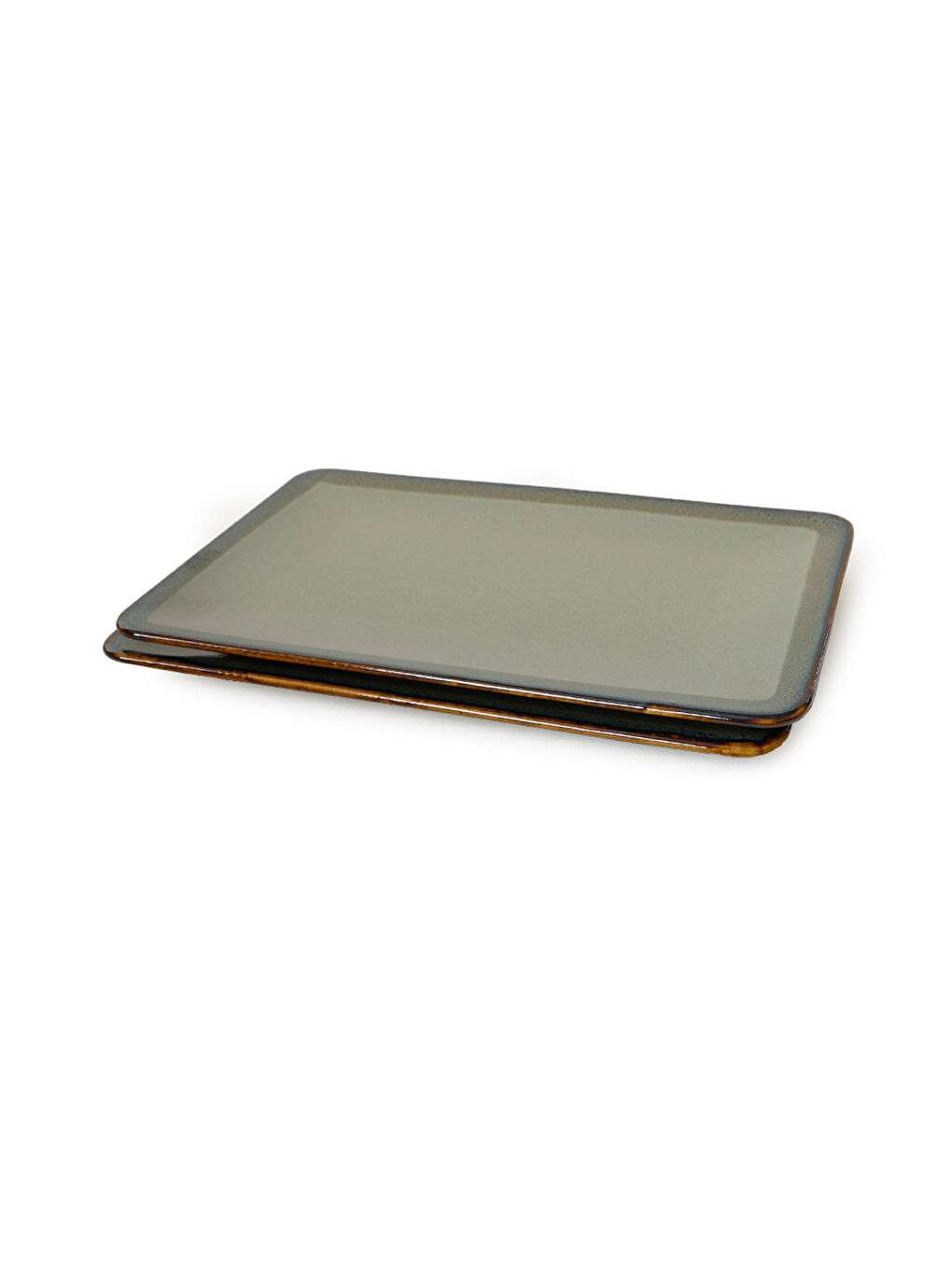 Reaktif Yeşil Siera Kayık Tabak 31*21 Cm 2 Adet-2