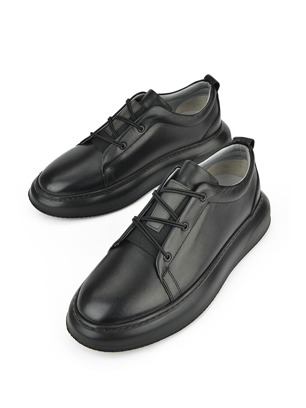 Ziya Ayakkabı Erkek Hakiki Deri Sneaker 151987Z133 Siyah - 4