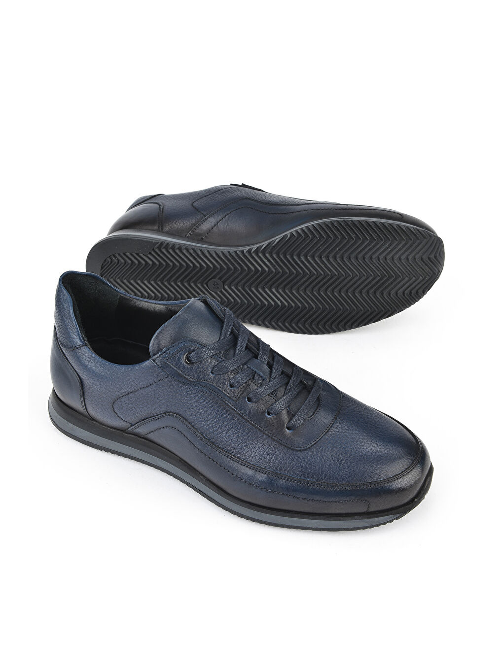 Erkek Hakiki Deri Ayakkabı 151745Z0828 Lacivert-3