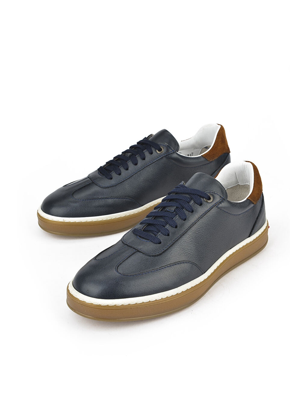 Erkek Hakiki Deri Sneaker 151983Z1403 Lacivert-4