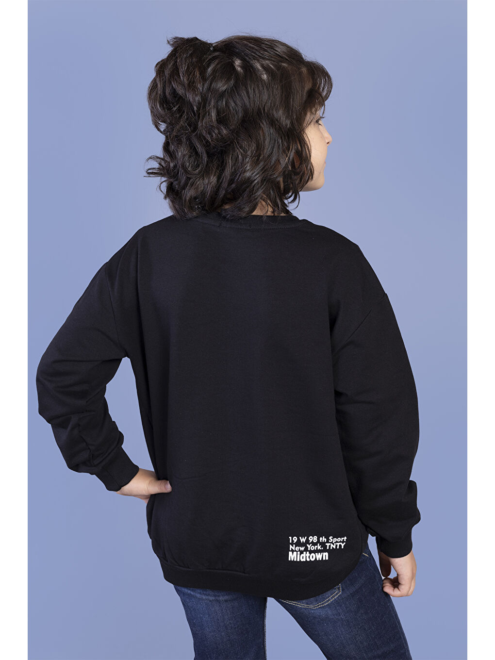 Toontoykids Siyah Erkek Çocuk Baskılı Sweatshirt - 1