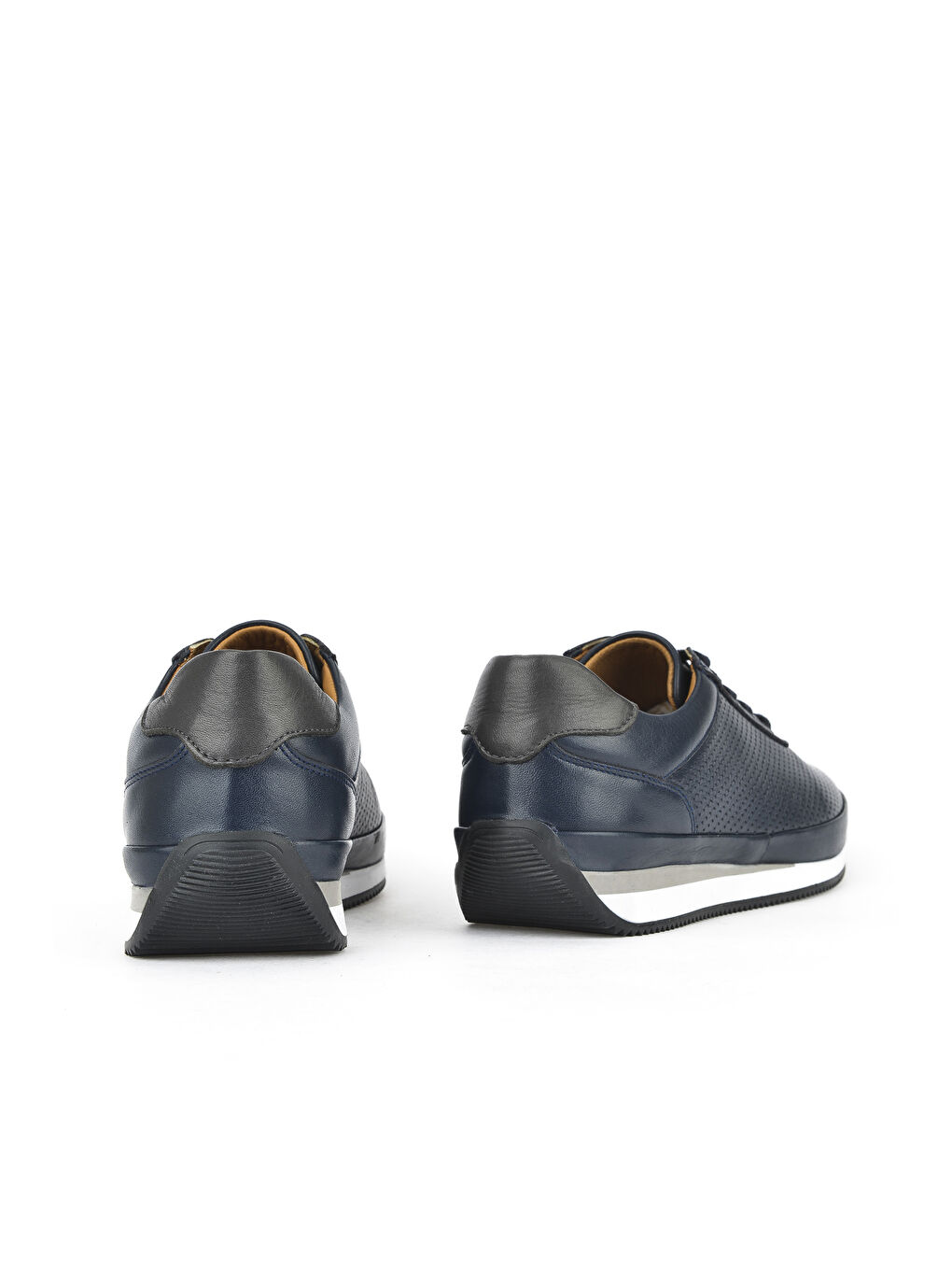 Erkek Hakiki Deri Sneaker 1511002Z063 Lacivert-2