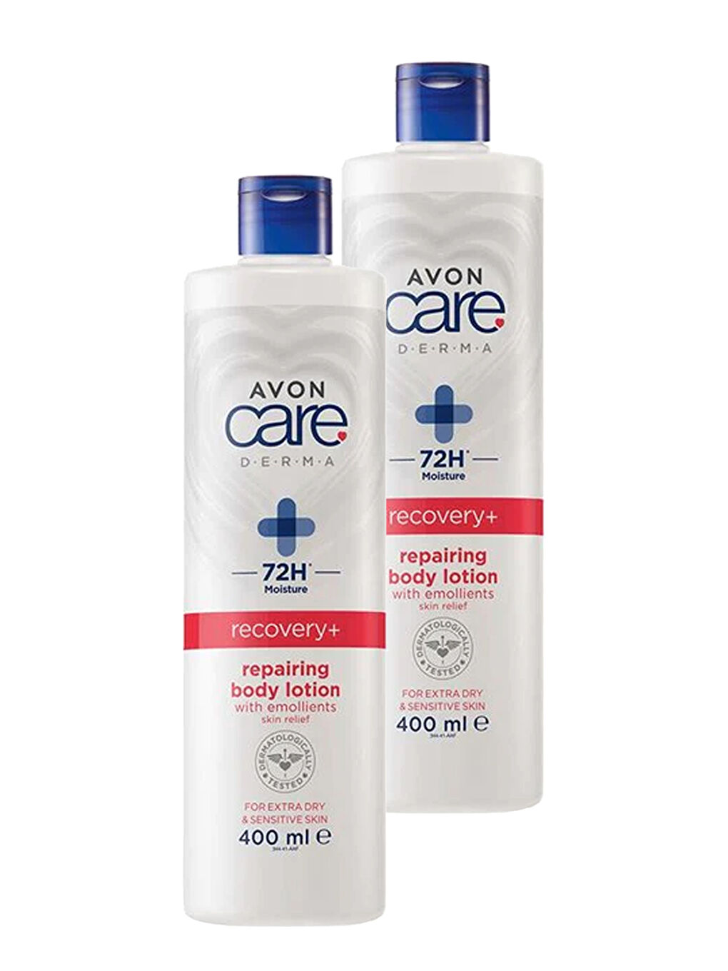 AVON Care Derma Recovery+ Repairing Çok Kuru Ciltler için Vücut Losyonu 400 Ml. İkili Set