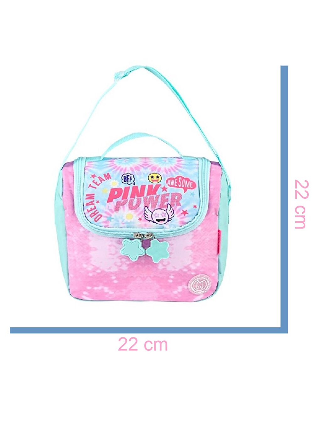 Tek Bölmeli Pink Power Termoslu Beslenme Çantası (MU-5772)-1