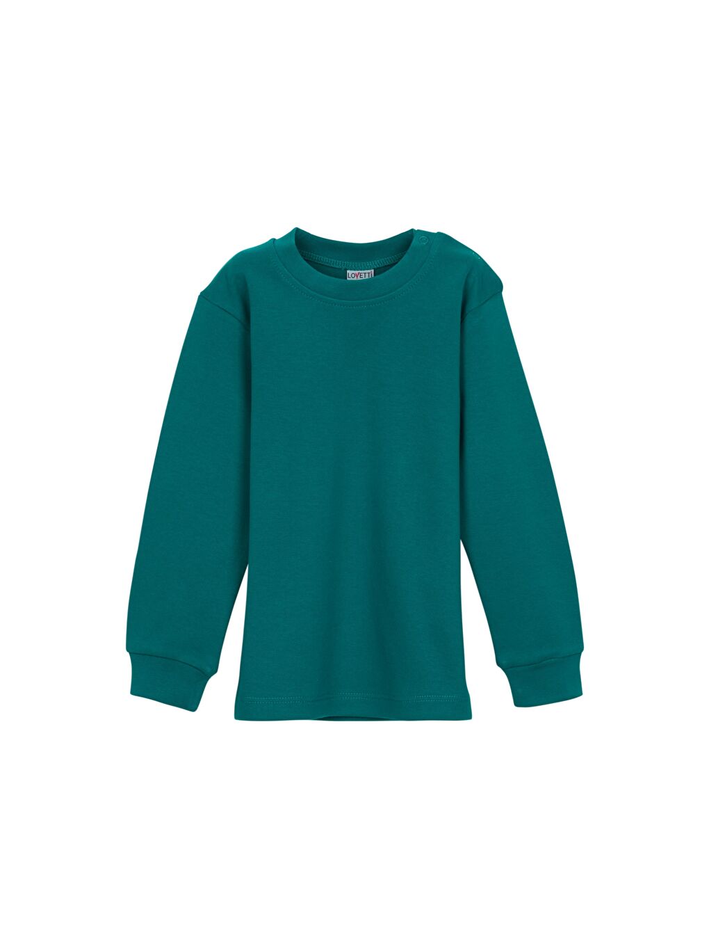 Petrol Bisiklet Yaka Kız Bebek Sweathirt