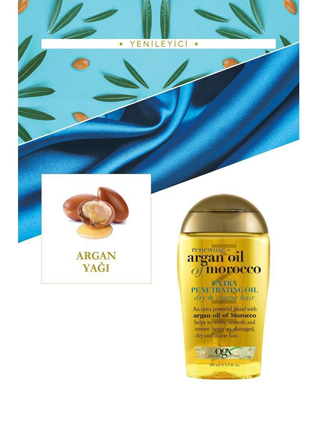 OGX Renksiz Argan Oil of Morocco Sülfatsız Şampuan 385 Ml + Yağ 100 Ml - 3