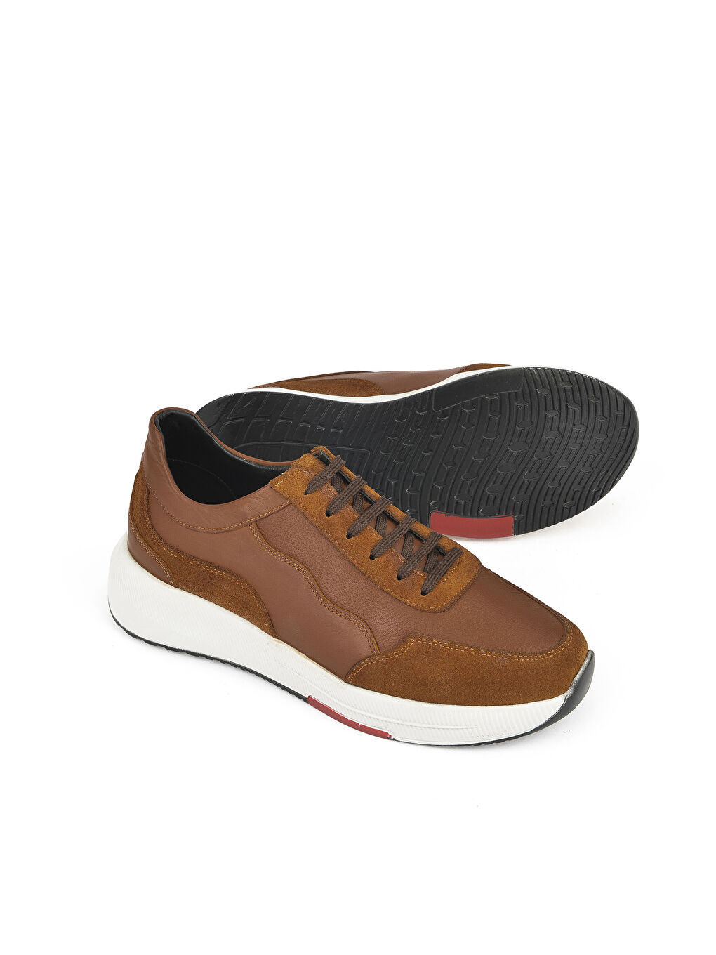 Kahverengi Erkek Hakiki Deri Sneaker 151423Z520 Taba-3