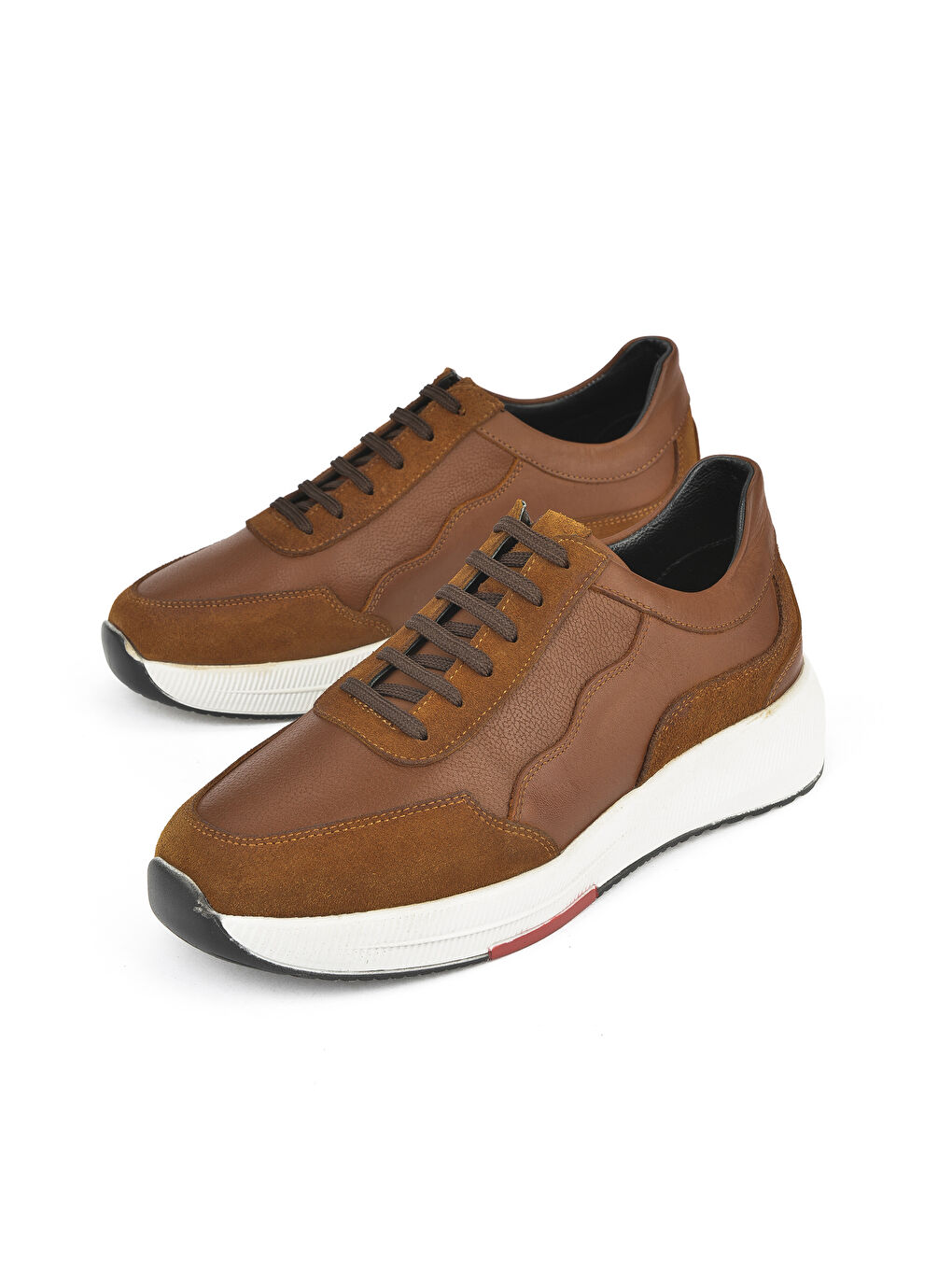 Kahverengi Erkek Hakiki Deri Sneaker 151423Z520 Taba-4