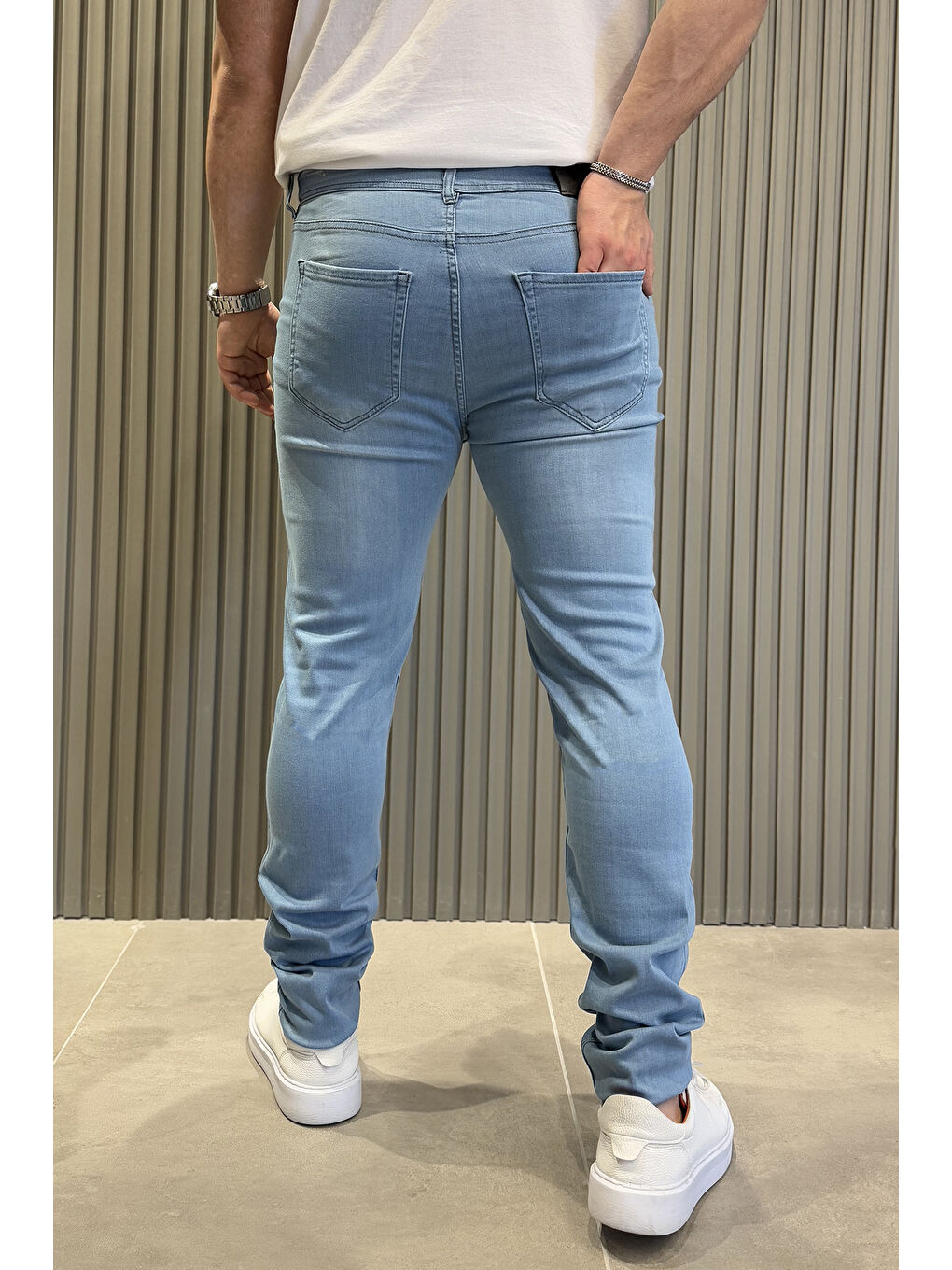 Mavi Erkek Elastanlı Jean  Pantolon-3