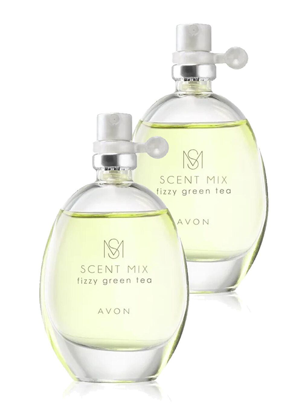 AVON Renksiz Scent Mix Fizzy Green Tea Kadın Parfüm Edt 30 Ml. İkili Set