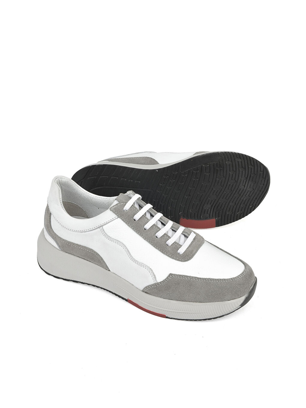 Erkek Hakiki Deri Sneaker 151423Z520 Beyaz-3
