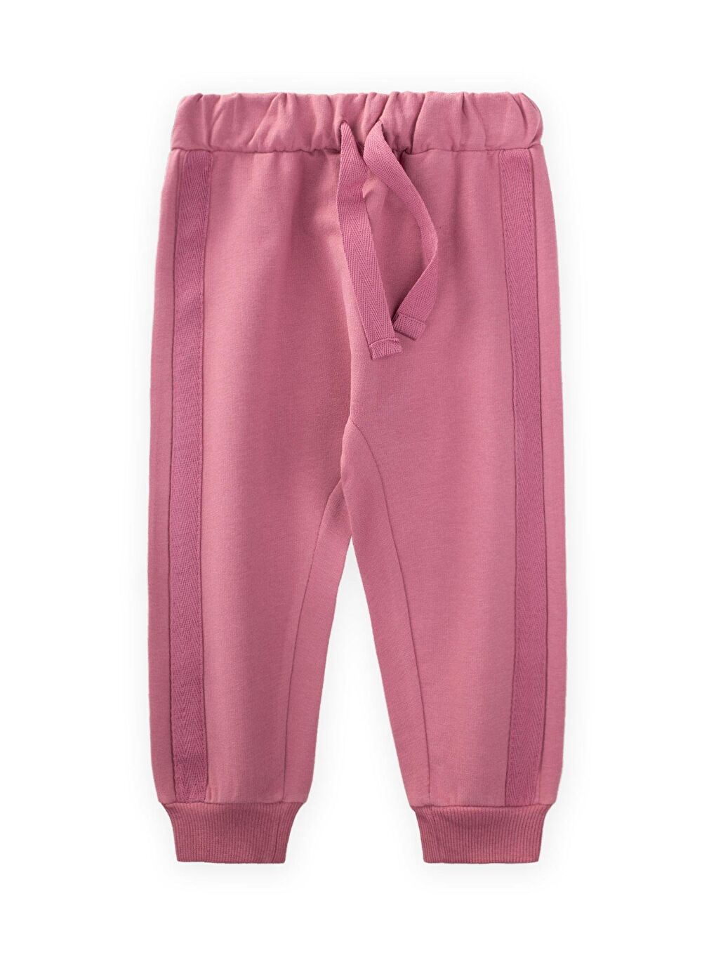 Şerit Detaylı Boyfriend Eşofman 1-5 Yaş Fuşya