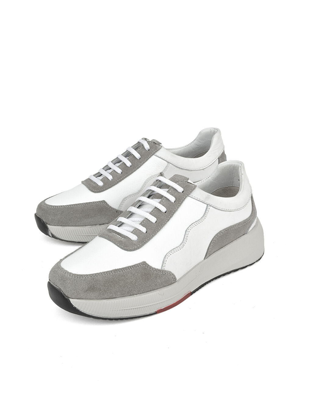 Erkek Hakiki Deri Sneaker 151423Z520 Beyaz-4