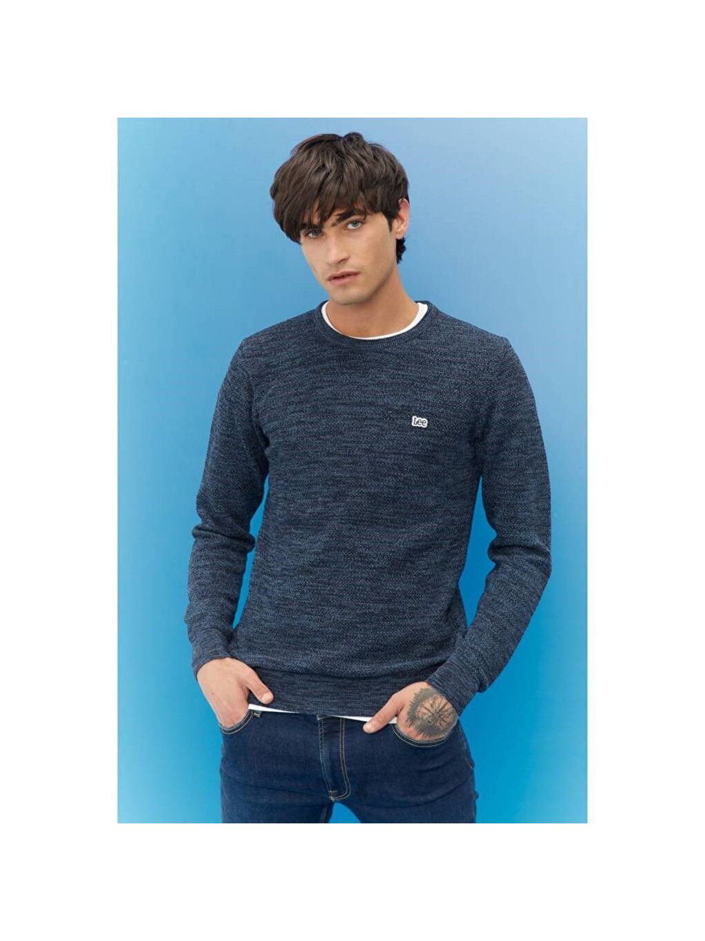 Erkek Lacivert Kazak-1