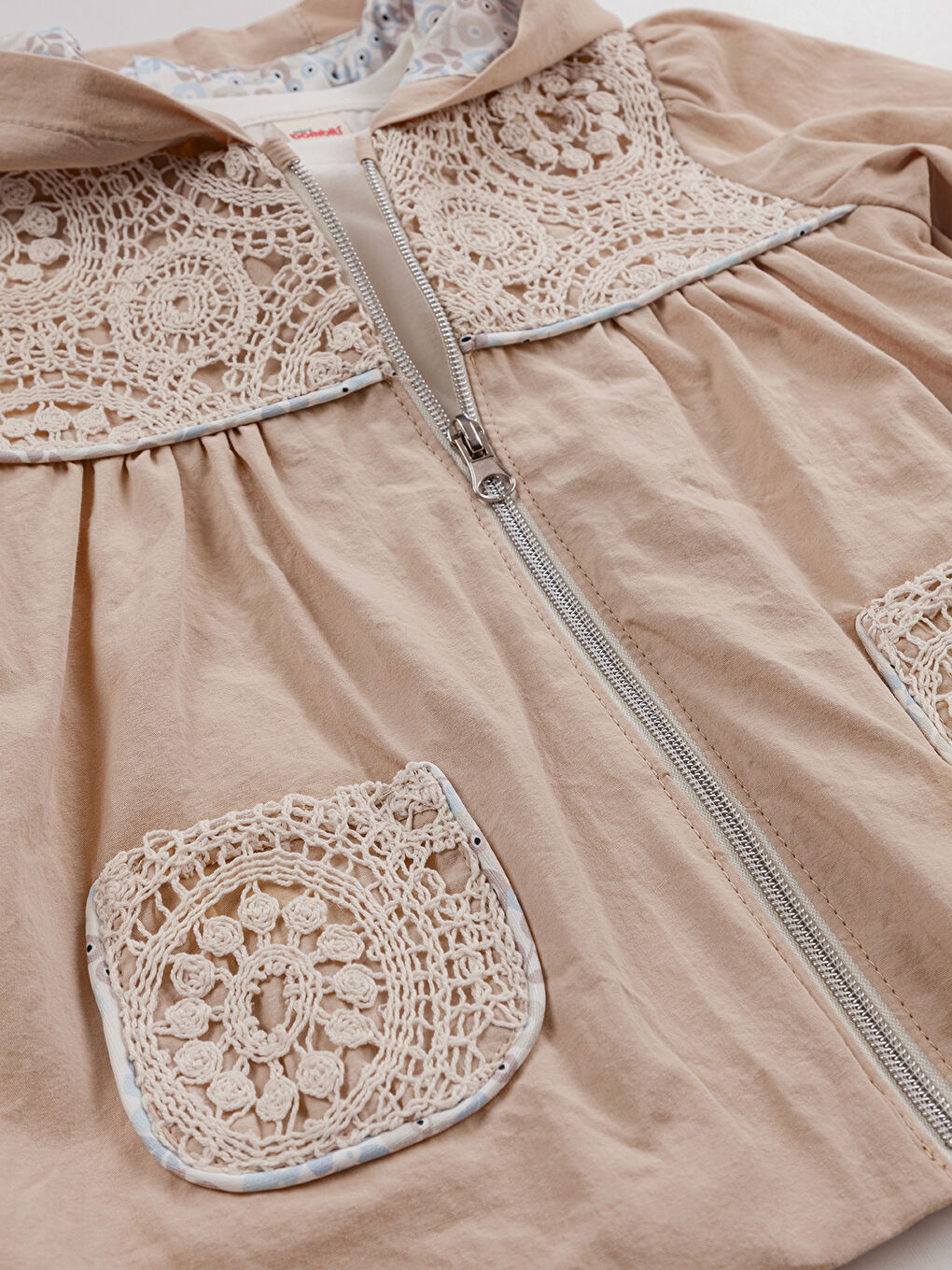 Kız Bebek 3'lü Kapüşonlu Takım 6-18 Ay Bej-3