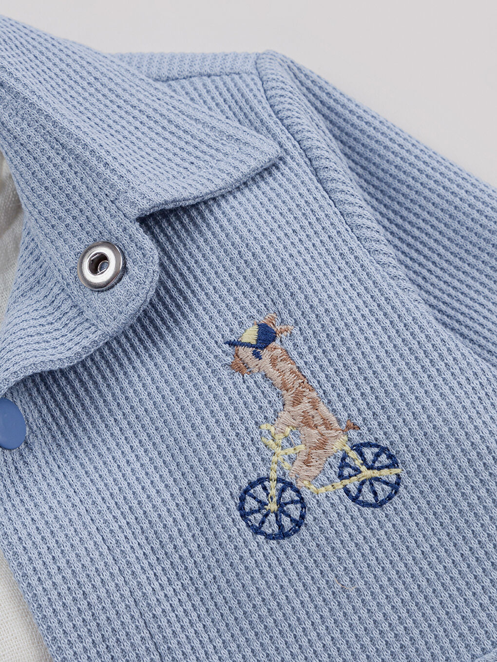 Bombil Erkek Bebek 3'lü Takım 6-18 Ay Mavi-4