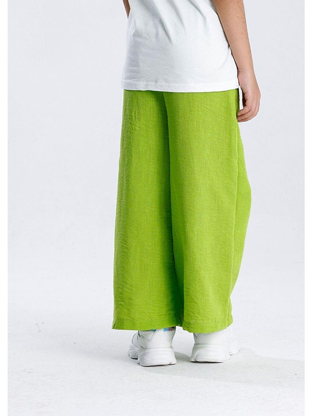 Yeşil Düz Pantolon-4