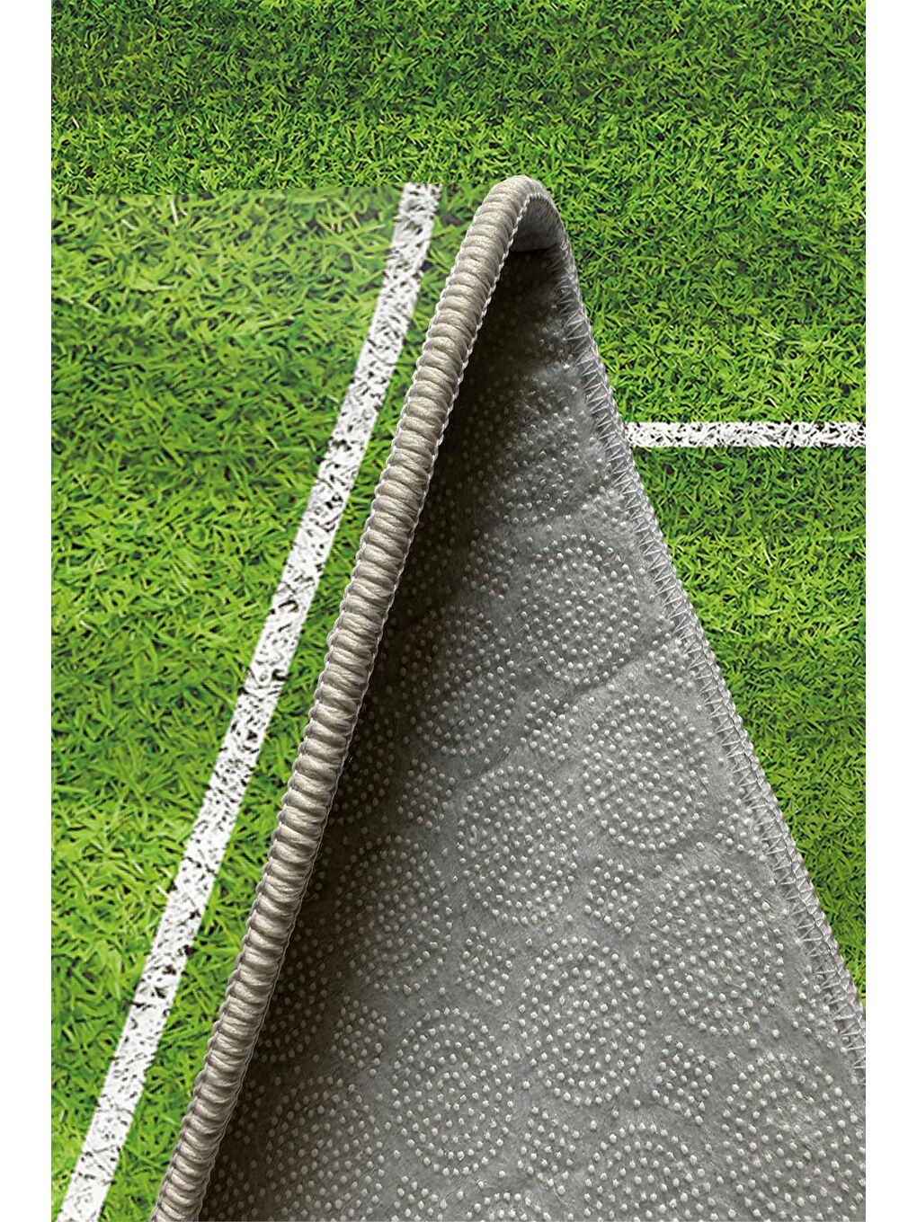 Mavi Dekoratif Özel Tasarım Yıkanabilir, Modern Halı  100 x 200 cm-5