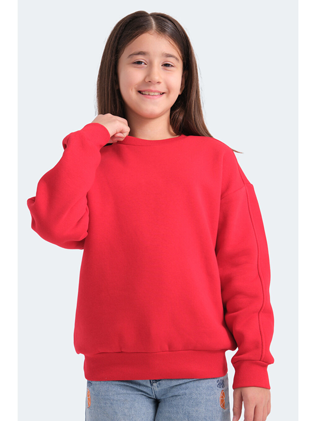 SLAZENGER LOGAN Kız Çocuk Sweatshirt Kırmızı - 3