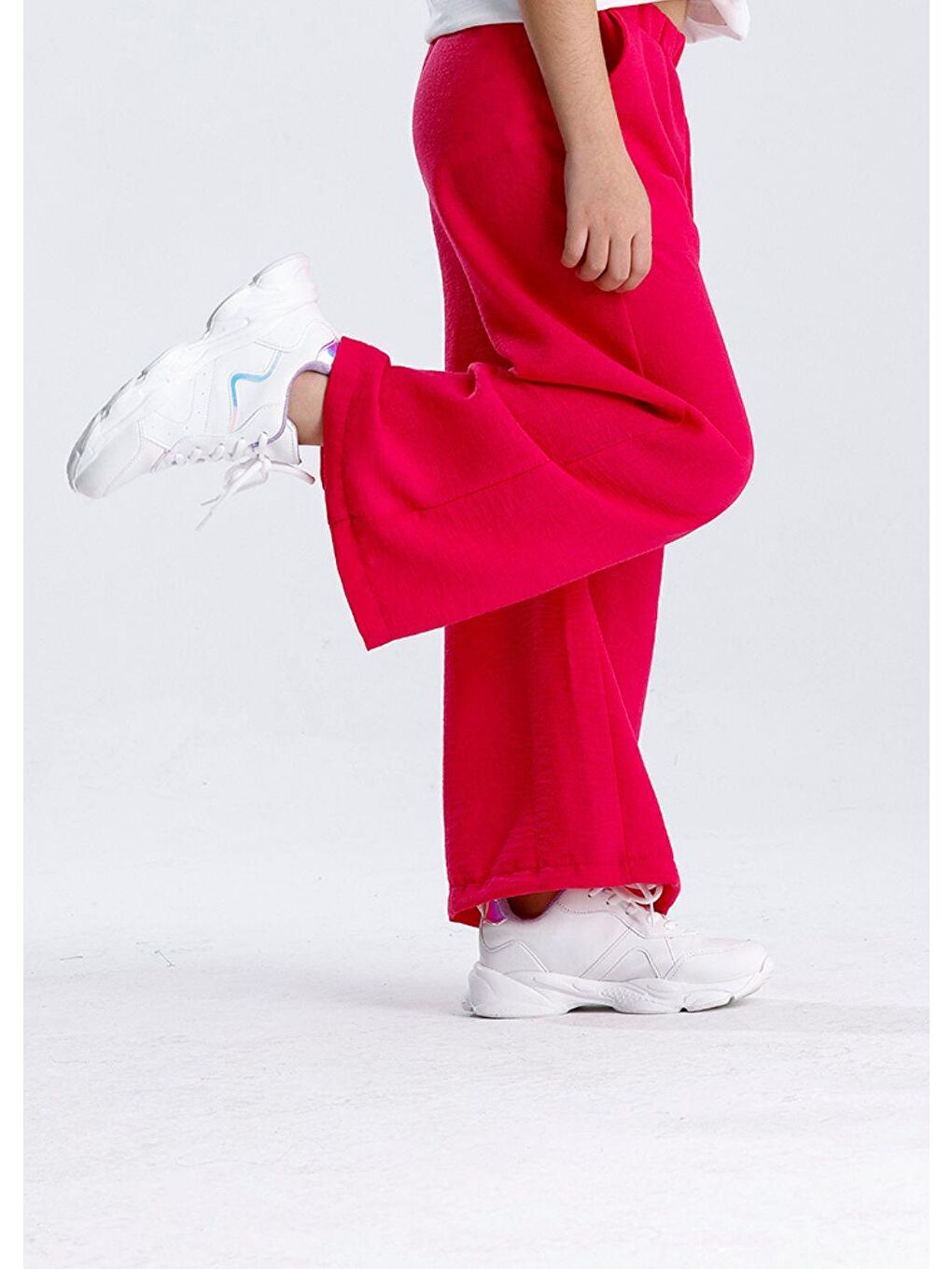 Fuşya Düz Pantolon-2