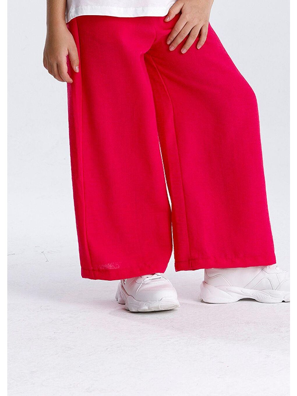 Fuşya Düz Pantolon-3