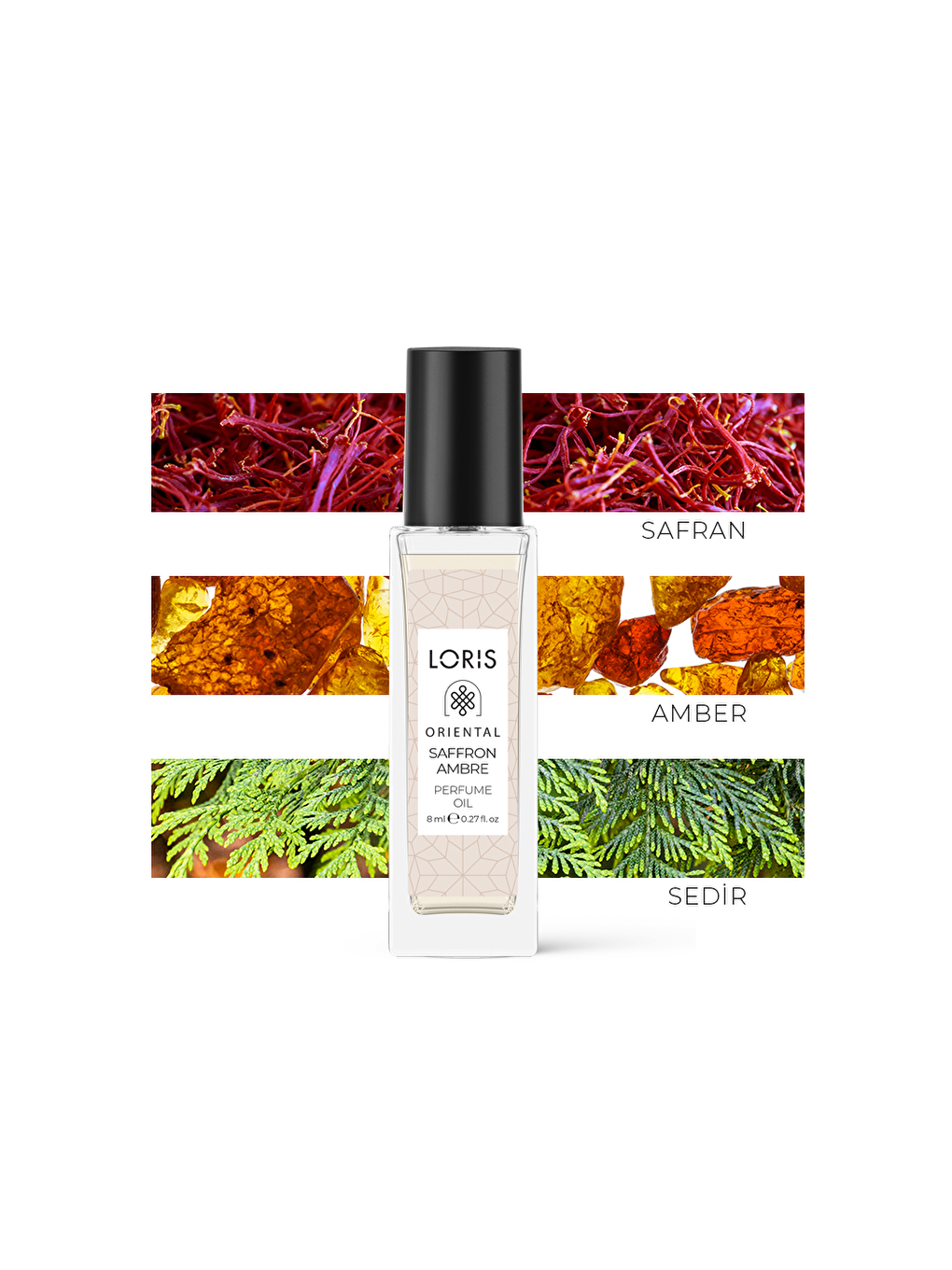 Saffron Ambre 8 ML Unisex Parfüm Yağı | Natural Oil