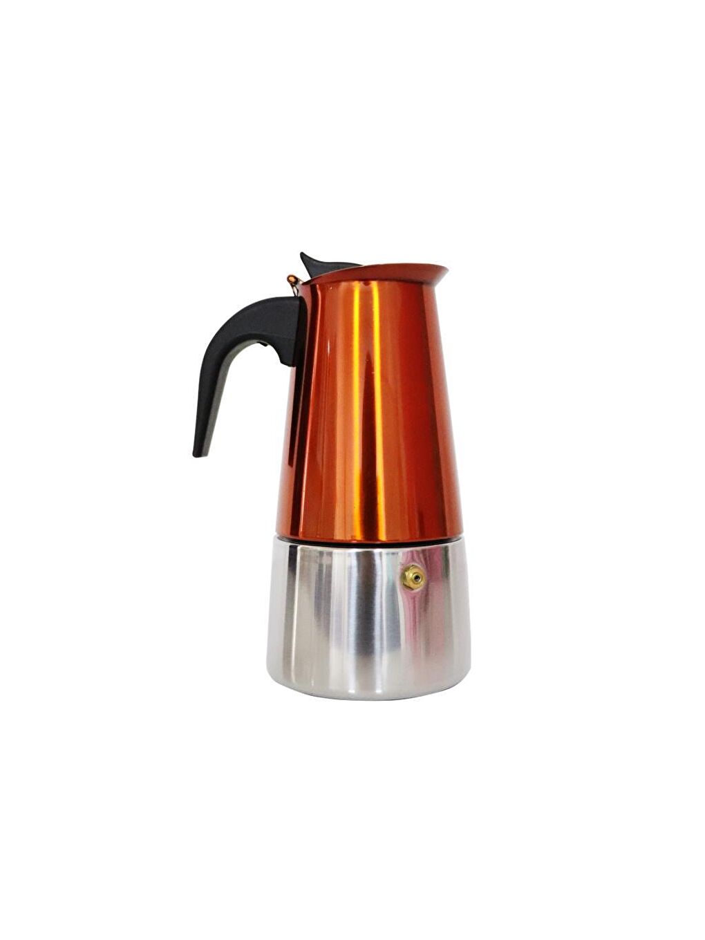 Any Morning Bakır FE001-6 Espresso Kahve Makinesi Paslanmaz Çelik İndüksiyonlu Moka Pot 300 Ml Bakır - 1