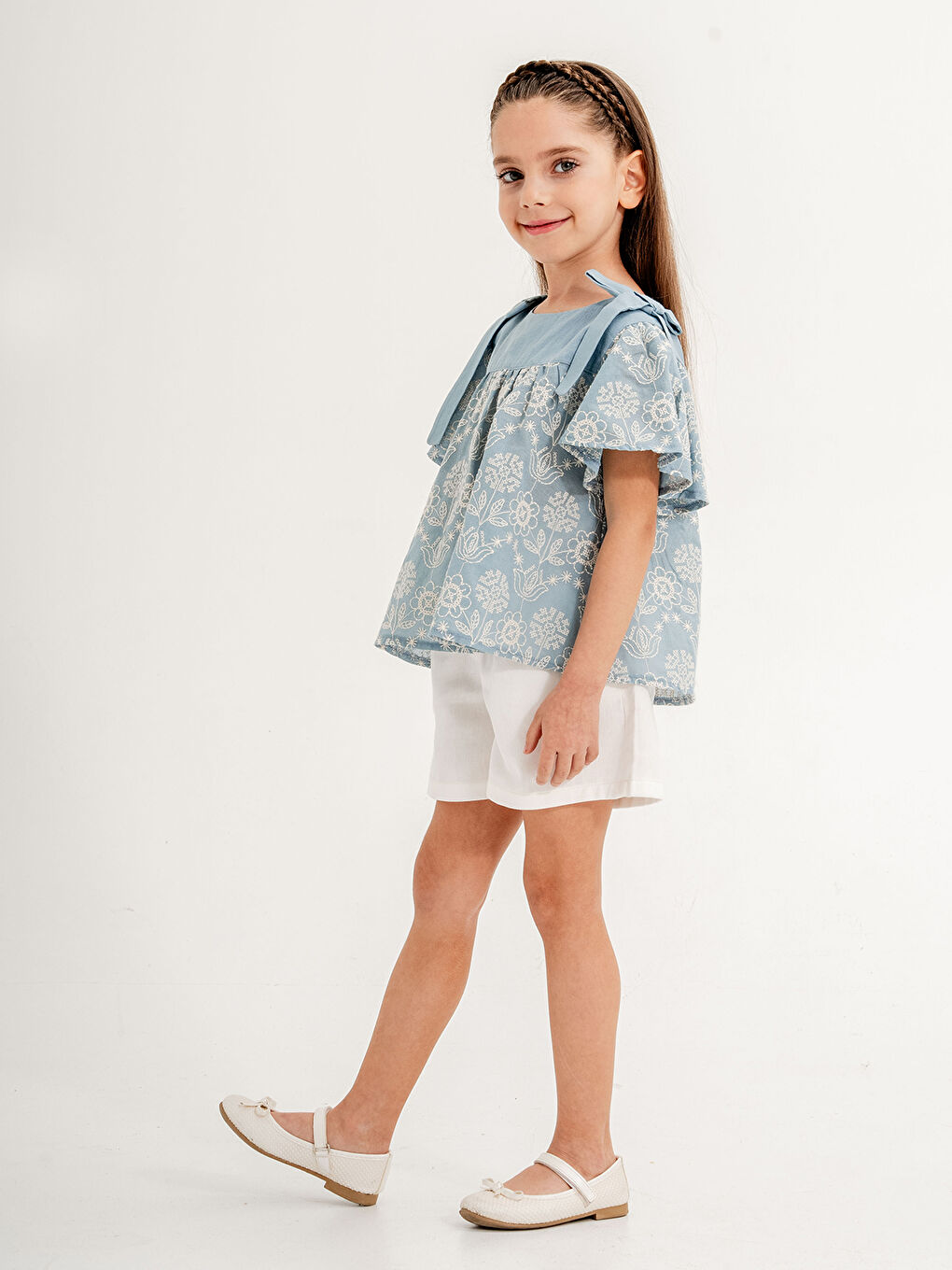 Kız Çocuk Takım 6-9 Yaş Mavi-4