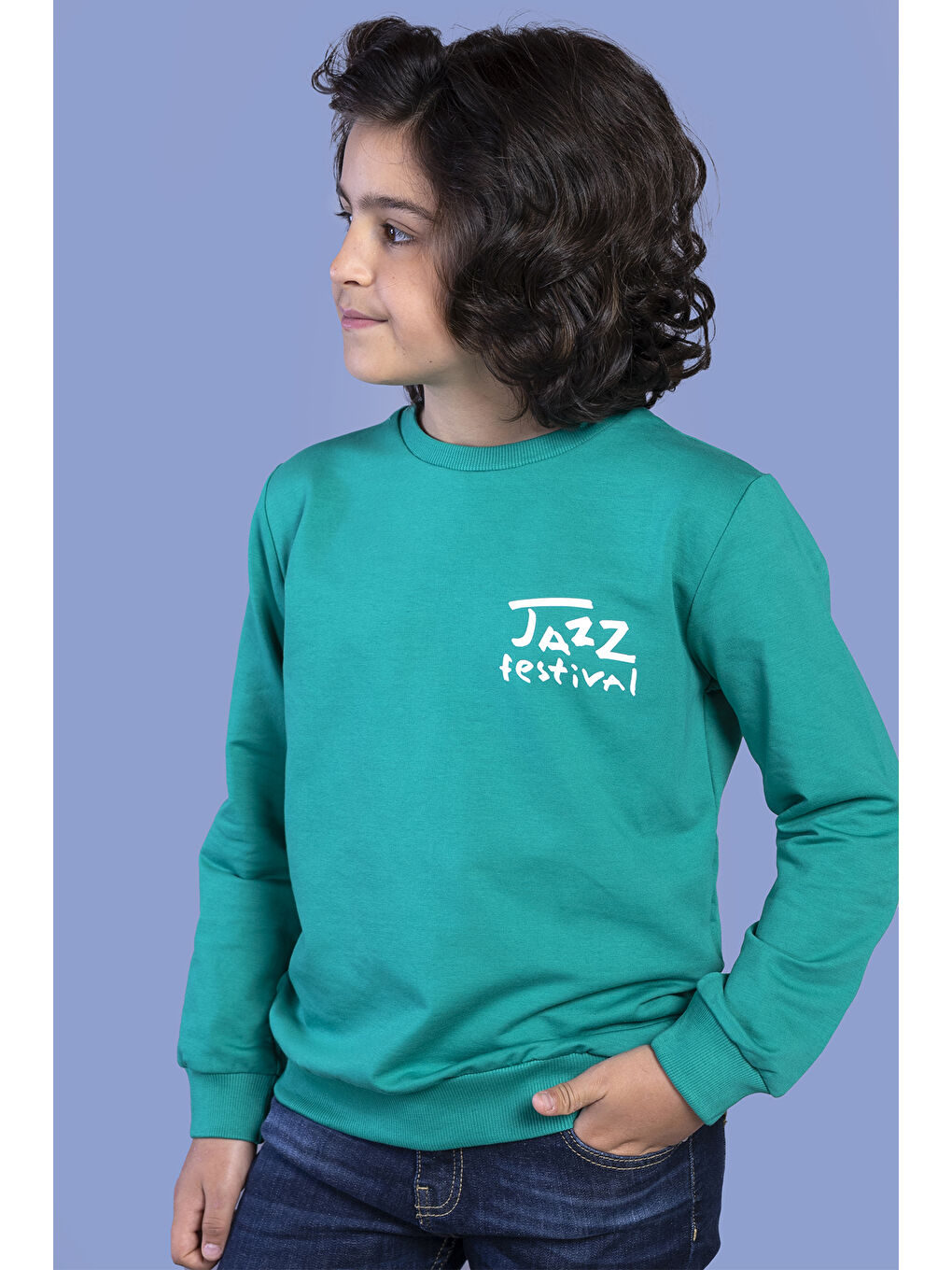 Toontoykids Yeşil Erkek Çocuk Baskılı Sweatshirt