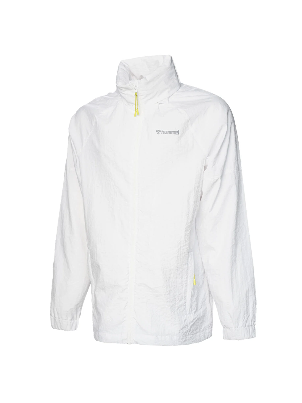 Jake Beyaz Dik Yaka Erkek Fermuarlı Sweatshirt Hırka-3