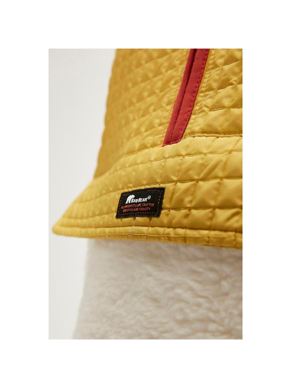 Leonard Half Zip Plush Erkek Bej Dik Yaka Sweatshirt-3