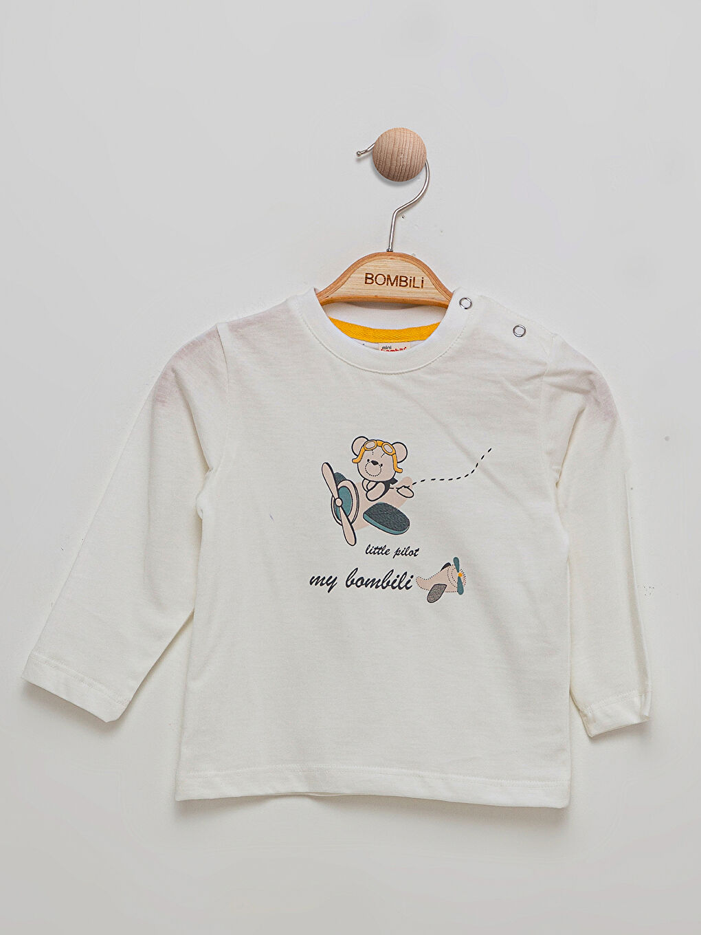 Erkek Bebek Kapüşonlu 3'lü Takım 6-18 Ay Mavi-2