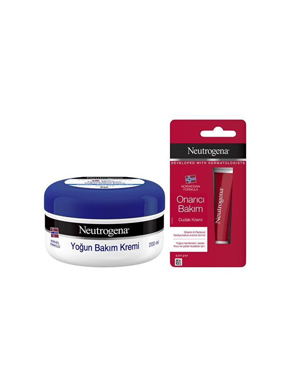 Neutrogena Renksiz Yoğun Bakım Kremi 200 ml+ Onarıcı Bakım Dudak Kremi 15 ml - 2