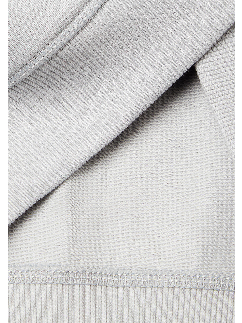 Erkek Çocuk Gri Melanj Kolları Baskı Şerit Detaylı Fermuarlı Kapüşonlu Sweatshirt-2