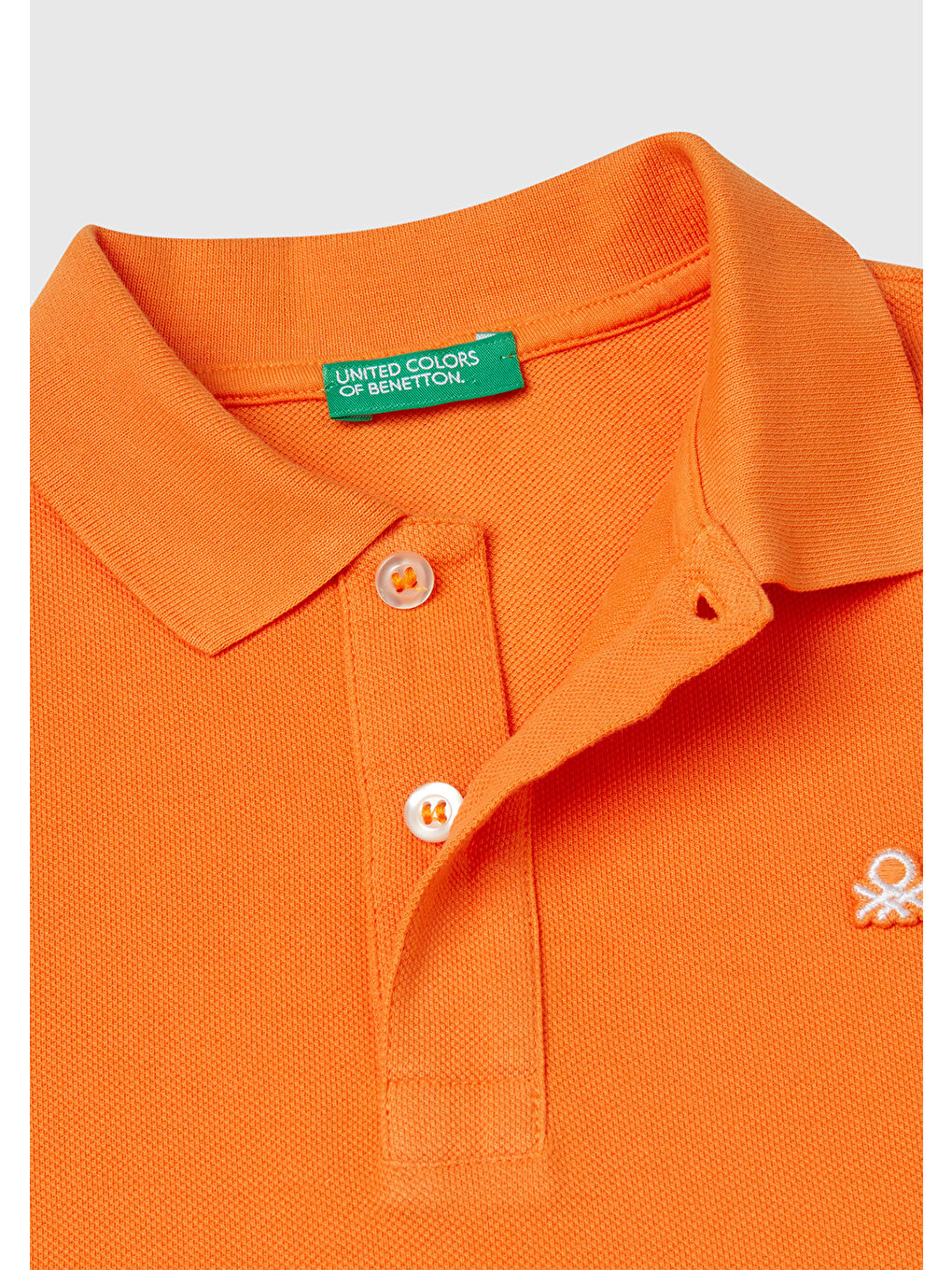 Erkek Çocuk Turuncu Logolu Pike Polo Tişört-2