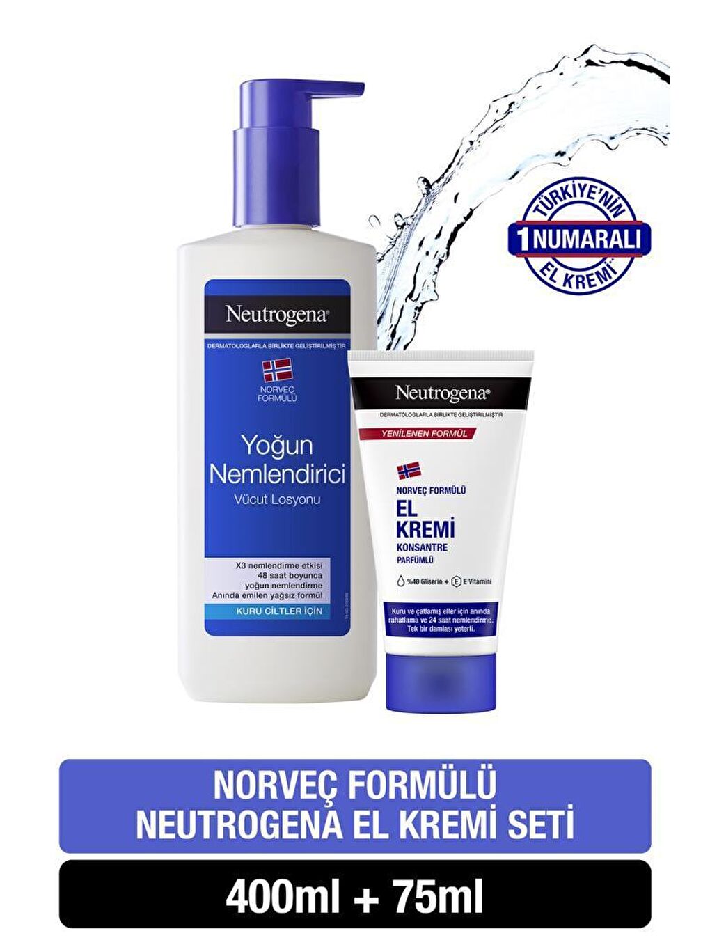 Neutrogena Renksiz Norveç Formülü El Kremi Seti