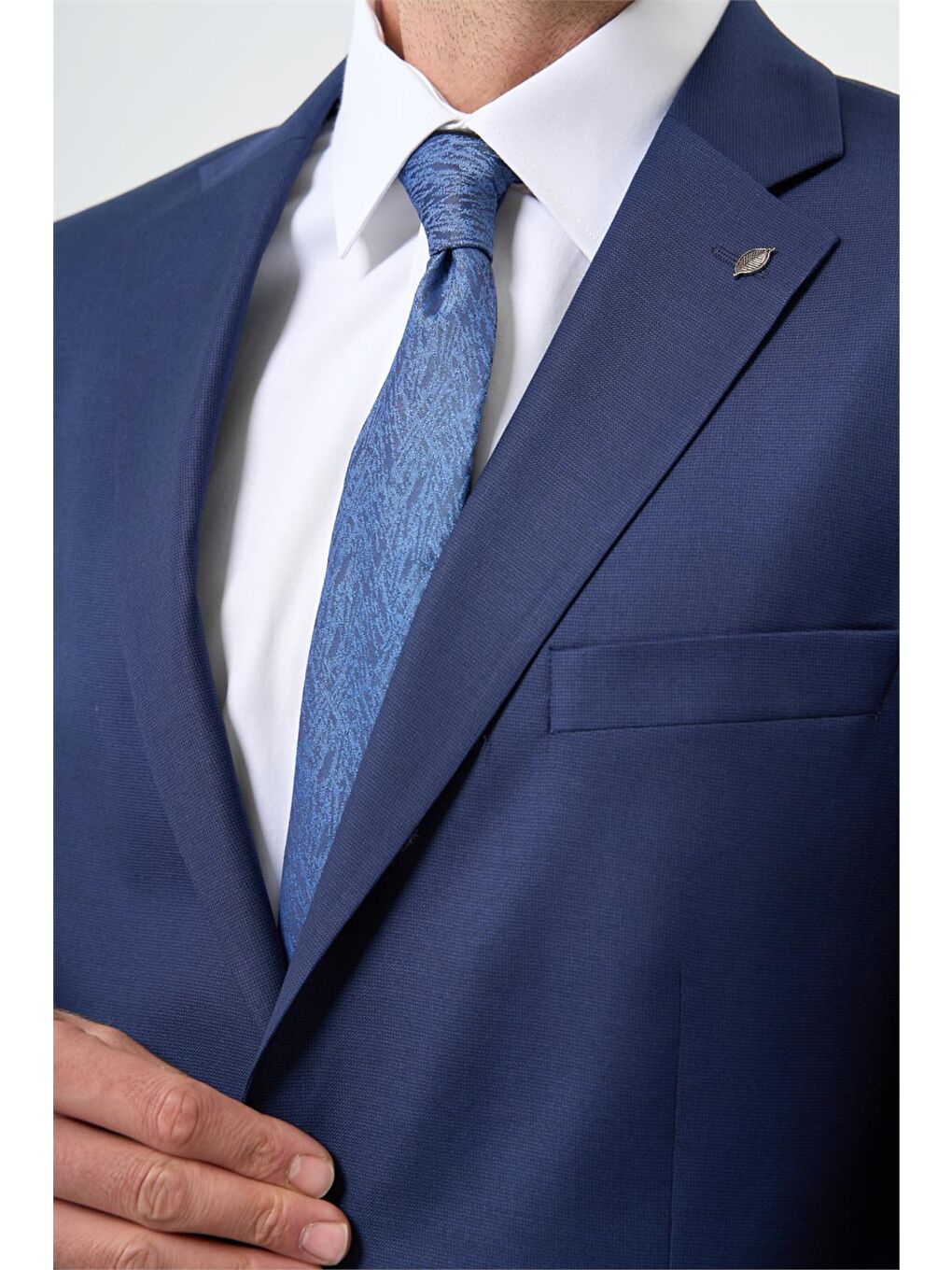 Koyu Lacivert Mono Yaka 6 Drop Comfort Fit Classic Takım Elbise 1001245169-3