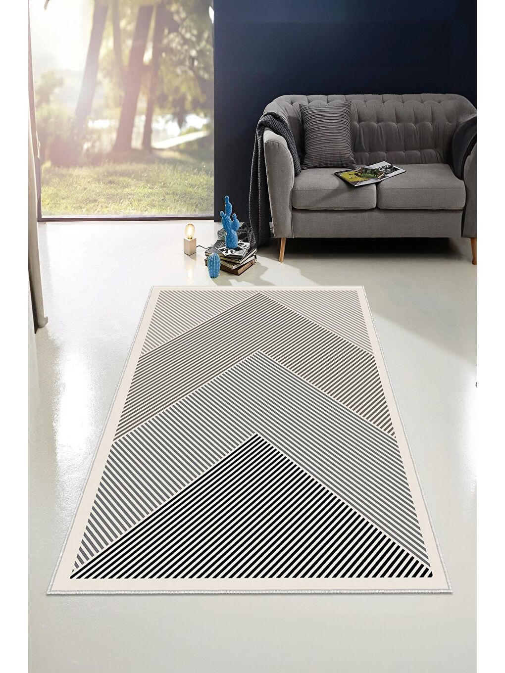 Karışık Dekoratif Özel Tasarım Yıkanabilir, Modern Halı  80x150-2